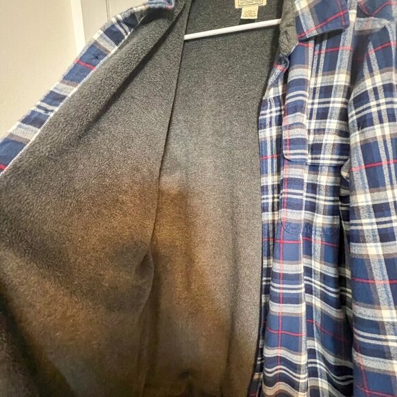 L.L. Bean Men's Fleece-Lined Flannel Shirt, Traditional Fit Size M-Tall - Picture 3 of 5
